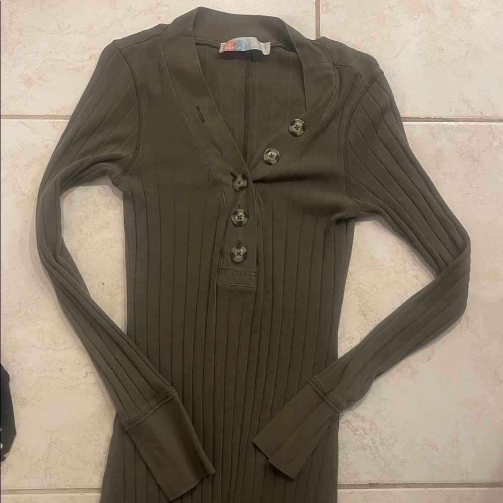 FP Beach Maxi Dress Olive - Picture 6 of 8